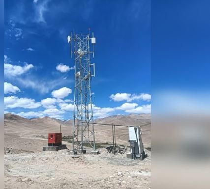 'लद्दाख में एलएसी के पास के गांवों को मिला 4जी नेटवर्क | '